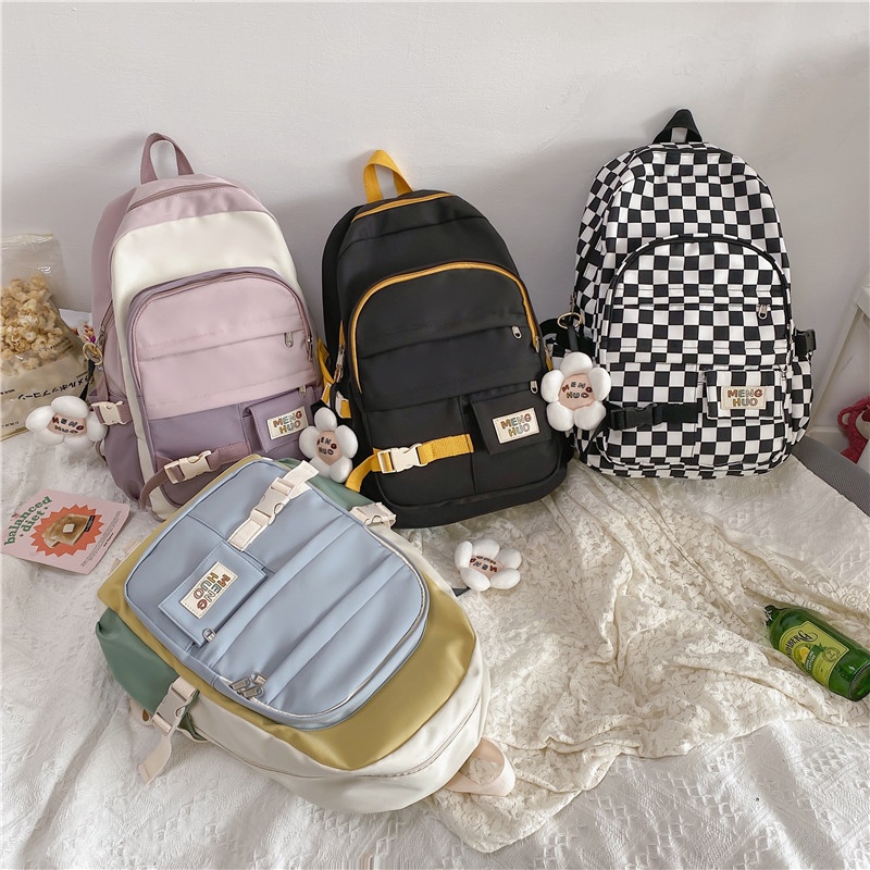 Ba Lô Đi Học/Du Lịch/Đựng Laptop Dung Tích Lớn 2022 Phong Cách Harajuku Nhật Bản Dễ Thương Chất Lượng Cao Cho Nữ