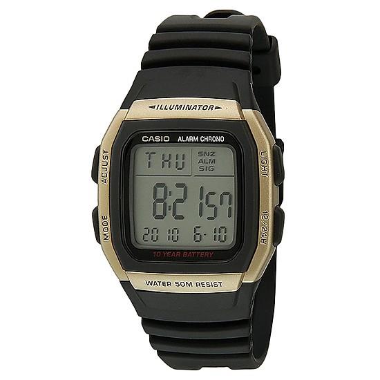 Đồng hồ điện tử nam dây nhựa Casio W-96H-9AVDF (Đen)