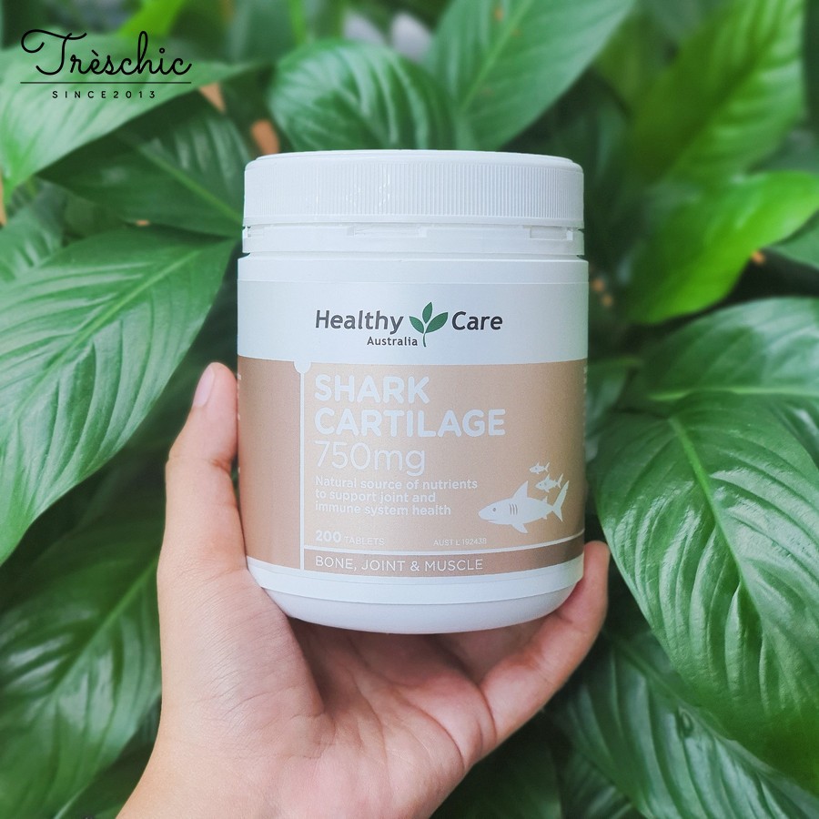 Viên Uống Sụn Vi Cá Mập Care Shark Cartilage 750mg Của Úc Hỗ Trợ Xương Khớp