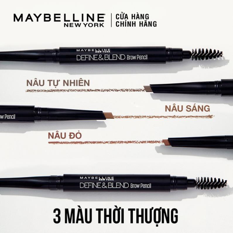 Chì Kẻ Mày 2 Đầu sắc nét tự nhiên Maybelline New York Define & Blend Brow Pencil 0.16g ZKM