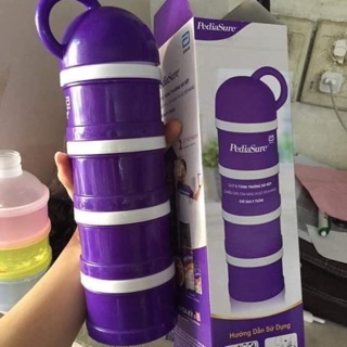 Hộp chia sữa và thức ăn 4 ngăn cho bé pediasure(hàng khuyến mãi của sữa pediasure)