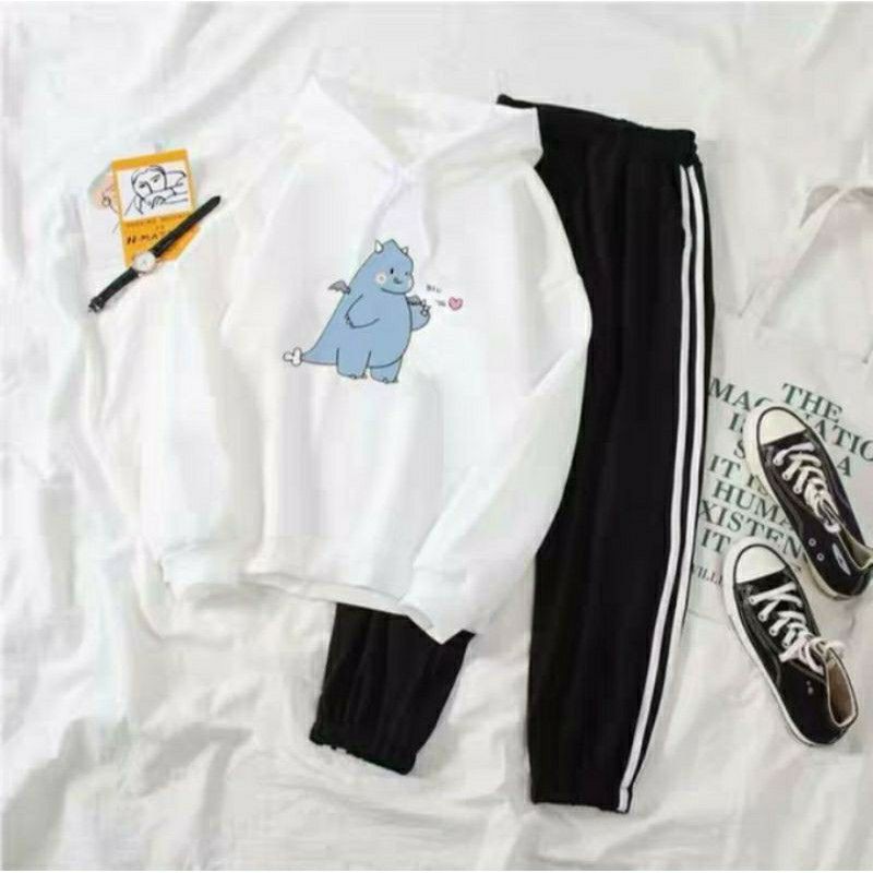 Áo khoác nỉ hoodie khủng long bắn tim-ảnh thật | BigBuy360 - bigbuy360.vn