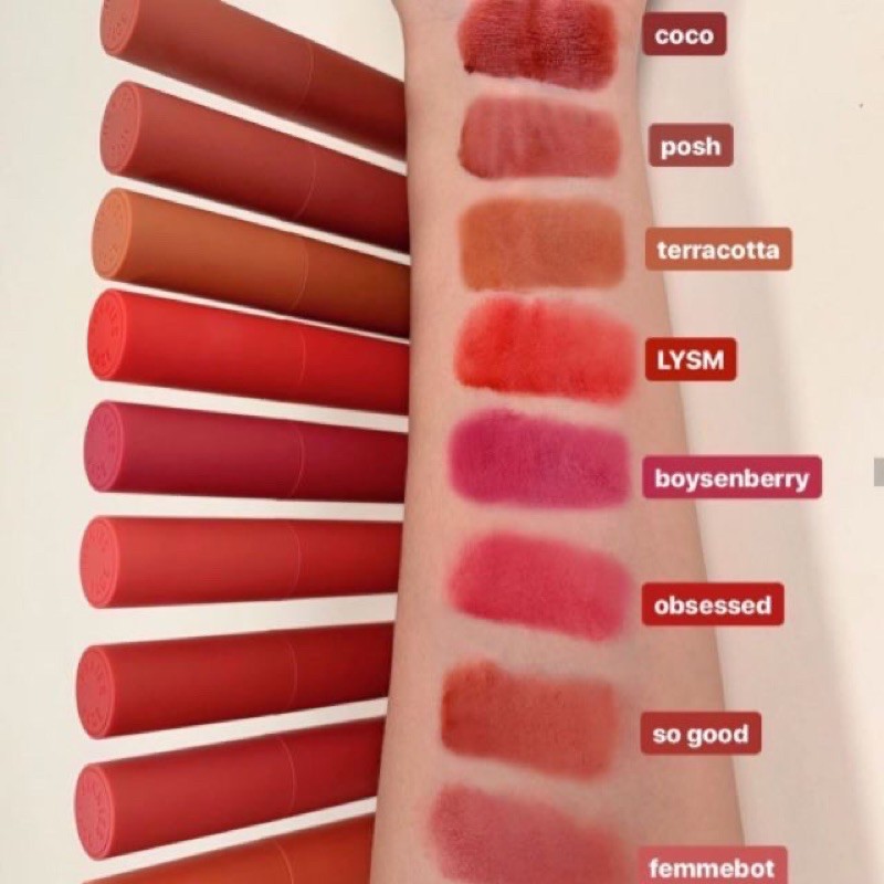 Son kem lì Sunnies Face Lip Dip, son kem bền màu mịn môi màu đẹ