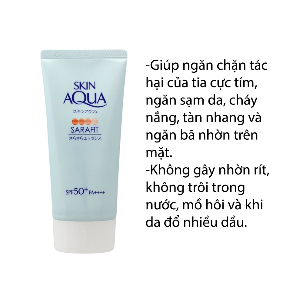 Kem Chống Nắng Skin Aqua Sarafit UV Essence SPF 50+/PA++++ - Nội Địa Nhật