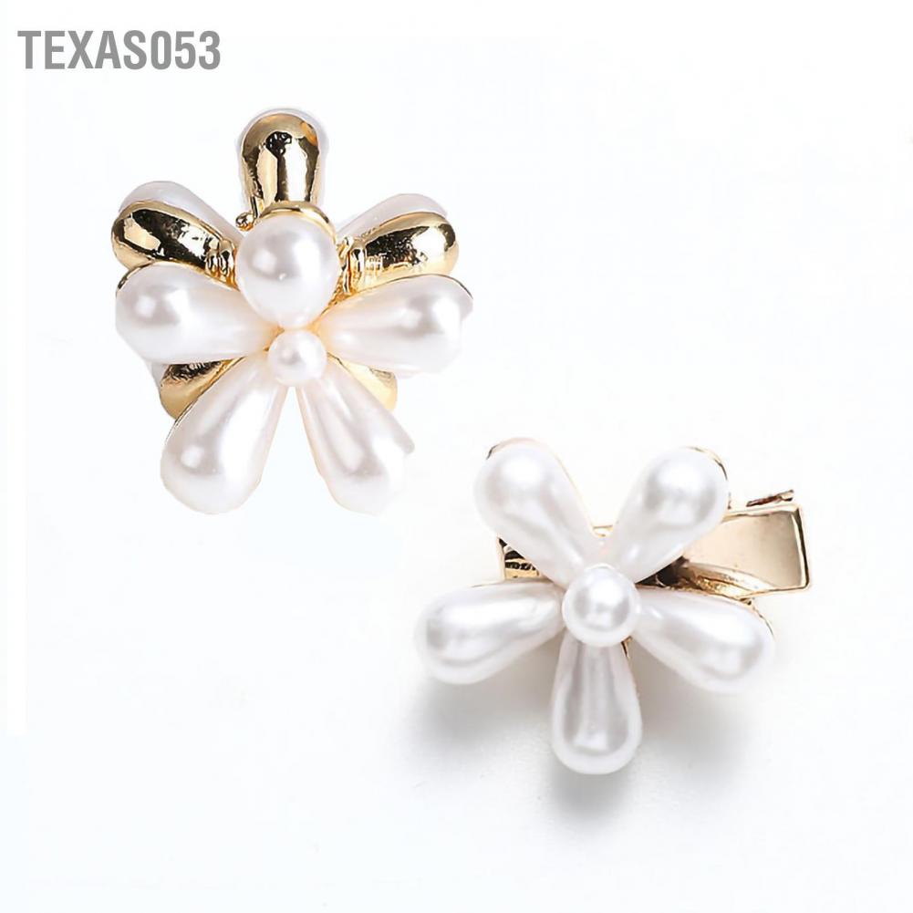 Kẹp tóc thời trang hình hoa đính ngọc trai xinh xắn cho nữ