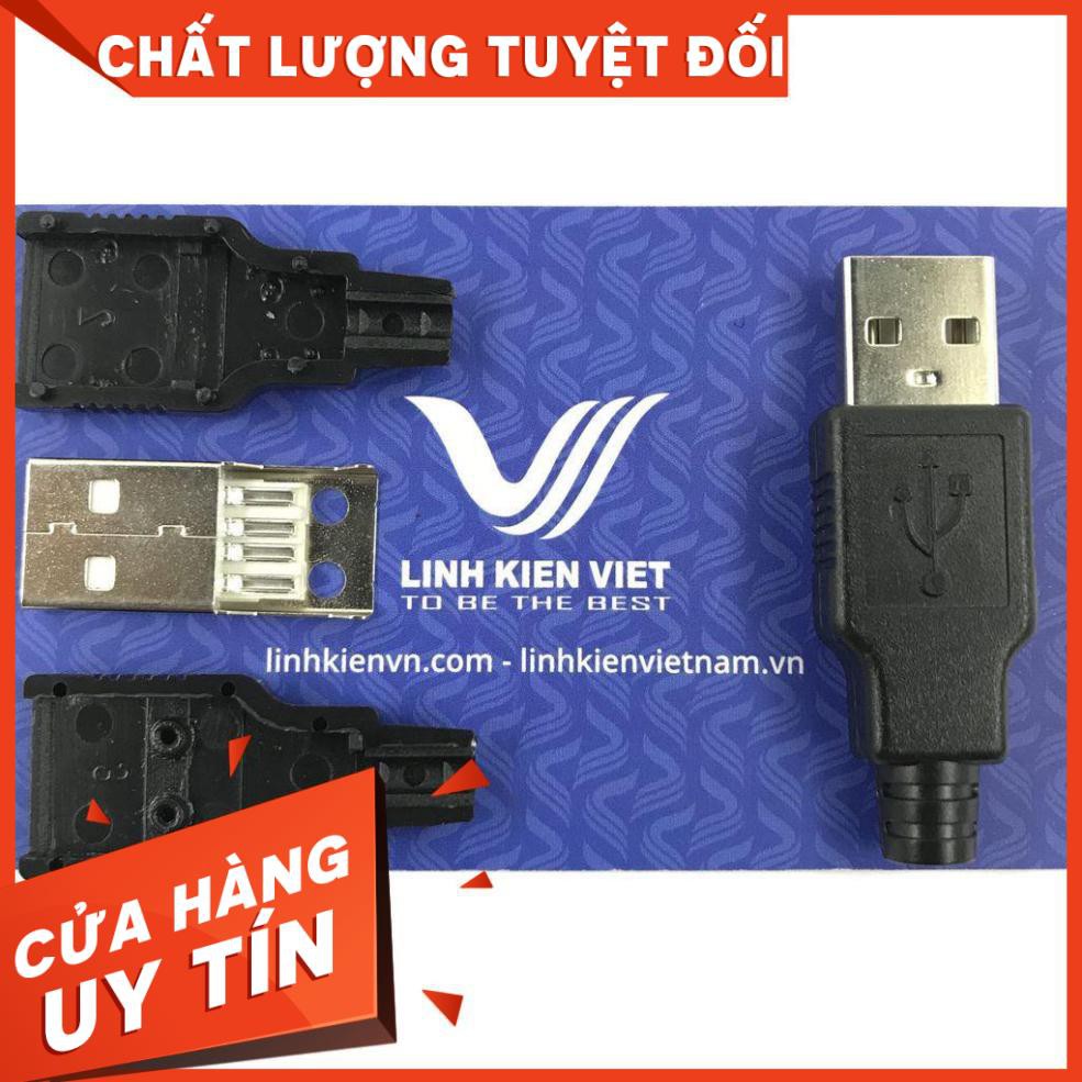 Đầu USB A Có Vỏ / Jack usb đực có vỏ - J3H19