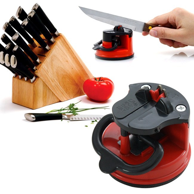 Dụng Cụ Mài Dao, Kéo Nhỏ Gọn Đa Năng, Có Đế Hít