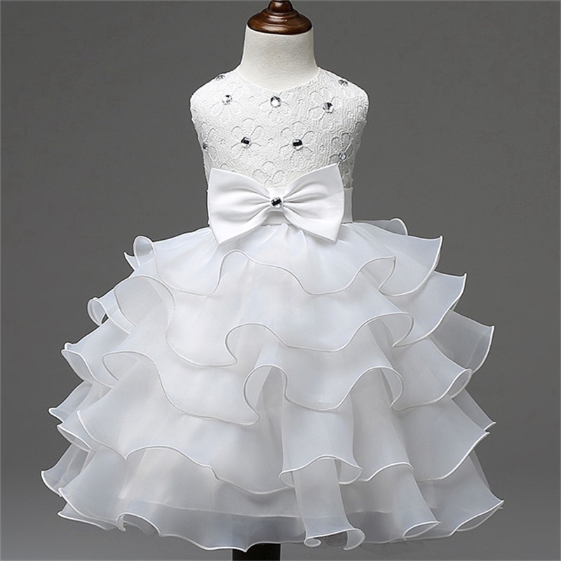 Đầm trắng NNJXD kiểu công chúa dễ thương dành cho bé gái