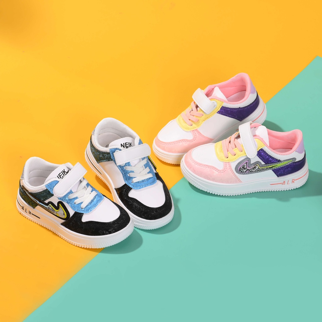 Giày Sneaker Cho Bé Phù Hợp Cả Bé Trai Và Bé Gái 2-14 Tuổi Kiểu Dáng Phong Cách Chất Liệu Mềm Êm Cao Cấp Đế Chống Trượt