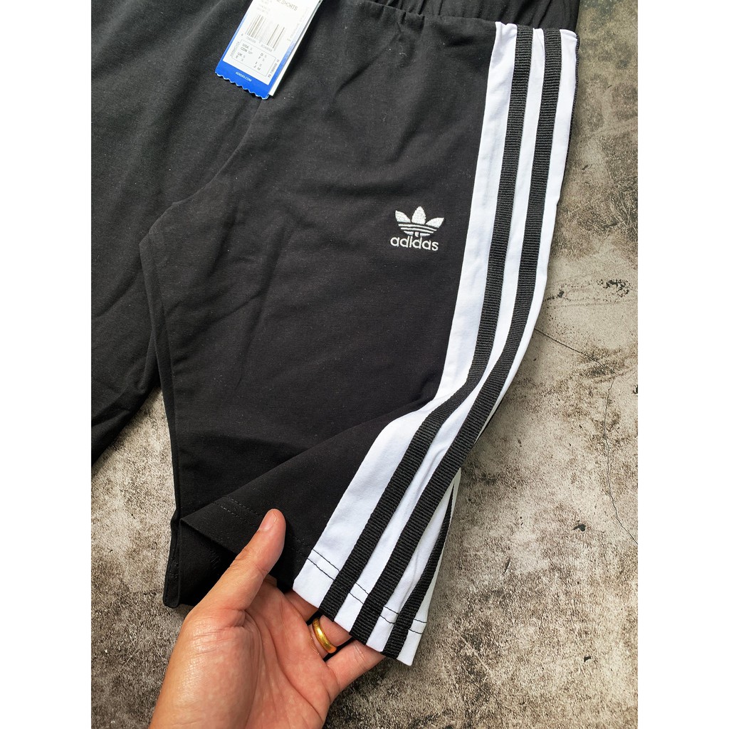 (HÀNG XUẤT XỊN) Quần legging short das sọc to 1705-2 Panel Cycle Tights Made in Cambodia full tag code SIZE S M L