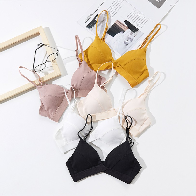 Áo Bralette Cotton Mịn Đệm Mỏng Tháo Được Mút B137