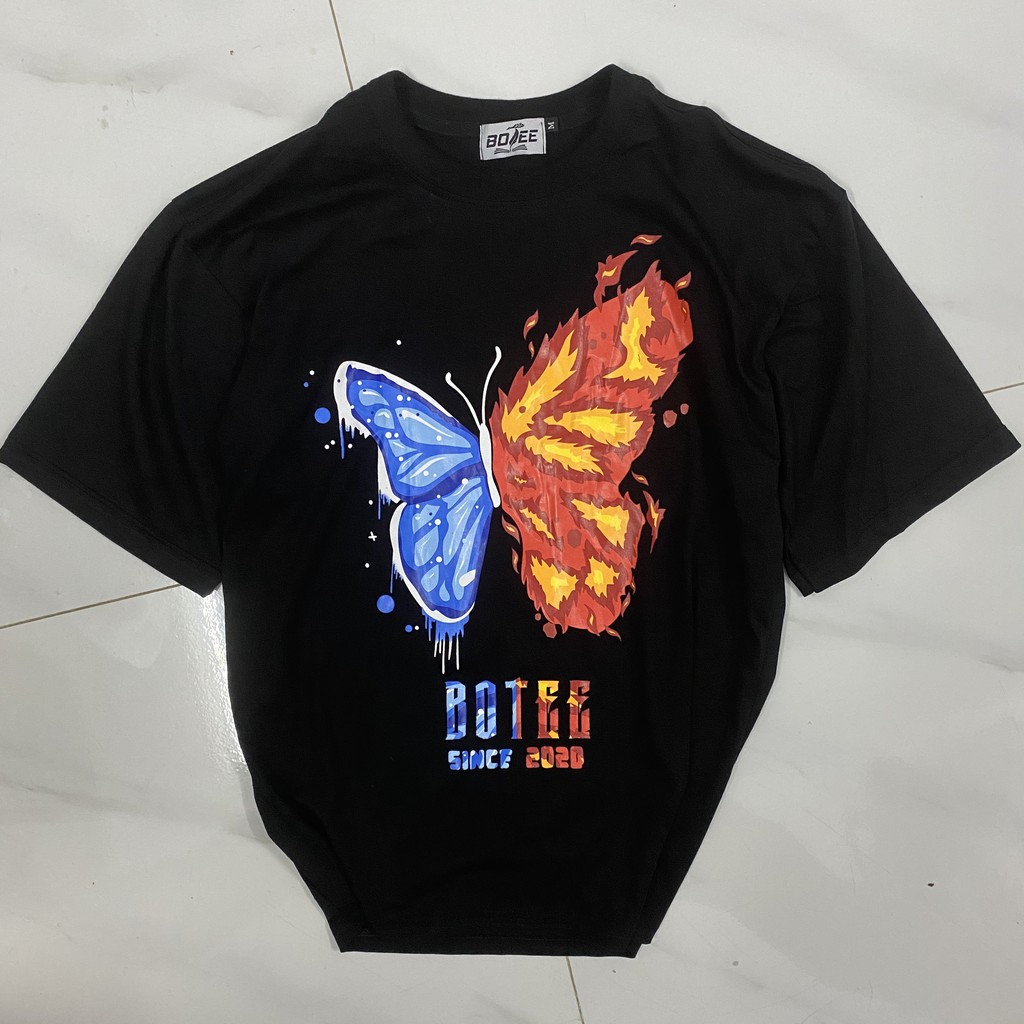 Áo thun BUTTERFLY HỌA TIẾT BƯỚM form rộng tay lỡ unisex nam nữ