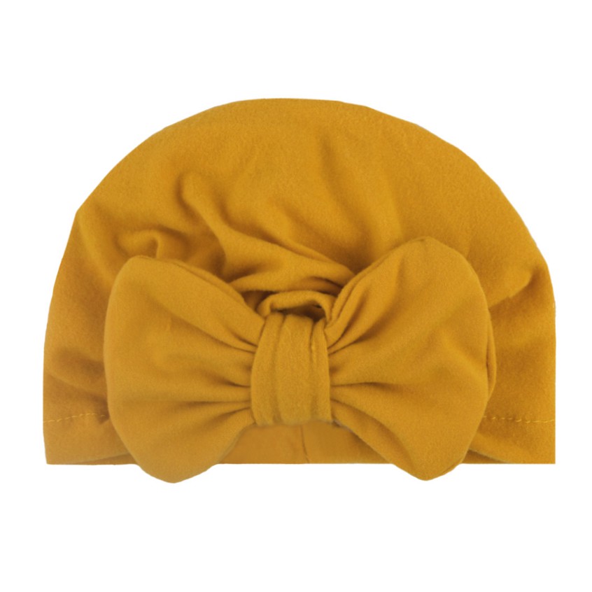 Mũ Turban Nơ Mềm Mịn Cho Bé Từ 0 - 1 Tuổi