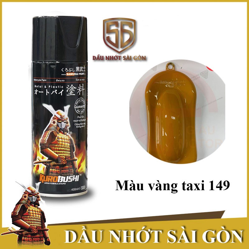 Chai sơn xịt Samurai 149 màu Vàng taxi