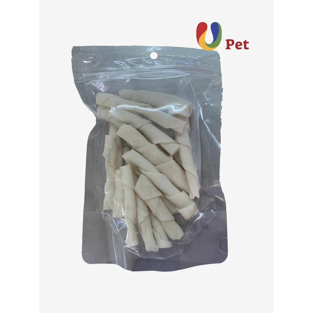 Combo Thức Ăn Classic Pets Cho Chó Con Vị Sữa 400g/gói & Bánh Thưởng Xương Da Sữa Bò THT MS: 767 - U pet