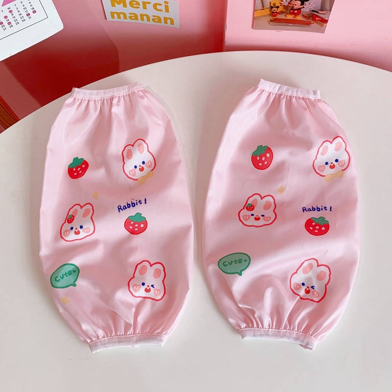 Vải bọc cổ tay áo dài chống bẩn họa tiết hoạt hình dễ thương