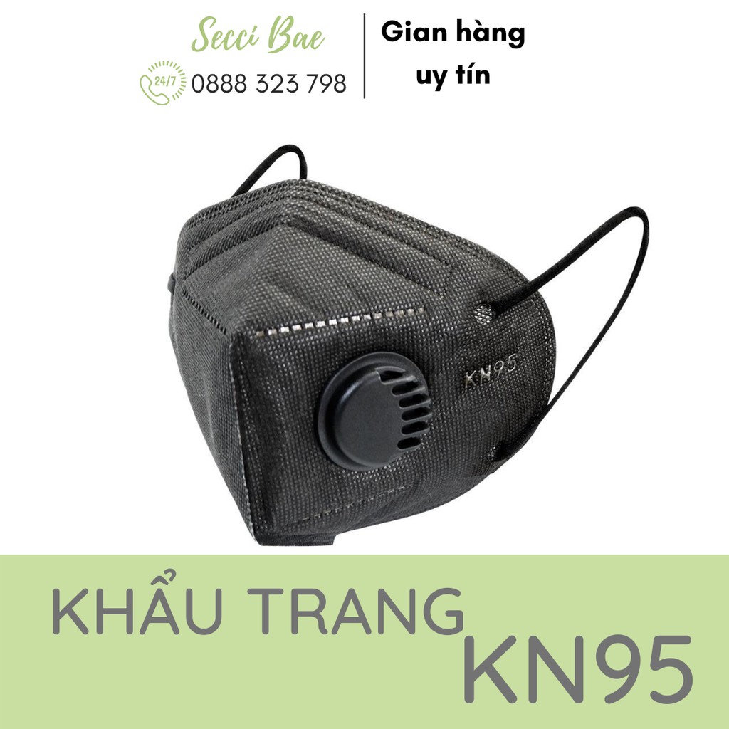 Khẩu trang KN95 N95 kháng khuẩn, chống bụi mịn PM2.5 CÓ VAN - KHÔNG VAN