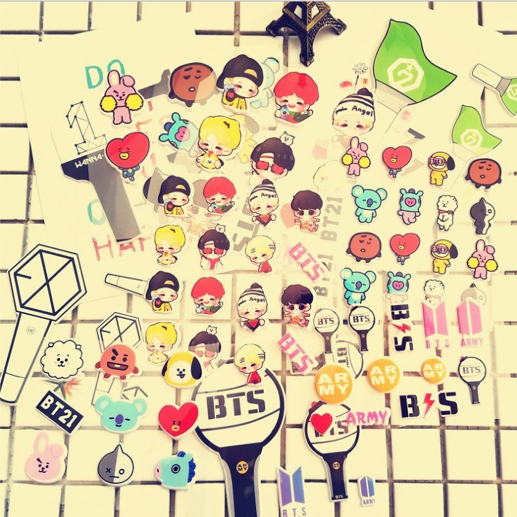 Sticker BTS, EXO, Wanna One, Got 7