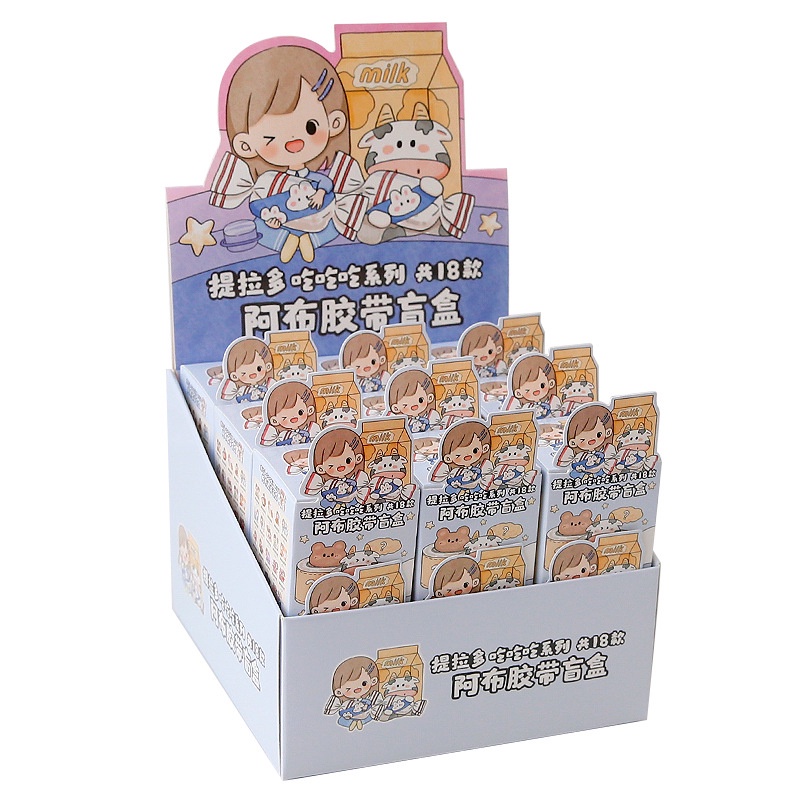 Peach cartoon figure  blind box washi tape stricker Diary Scarpbooking DIY Decoration Washi Tape