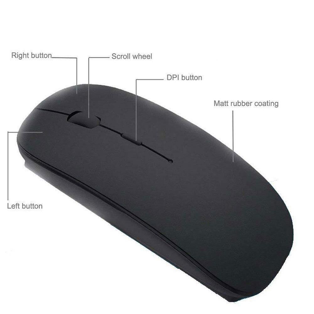 Chuột quang Bluetooth không dây 2.4G E6N6 thời trang