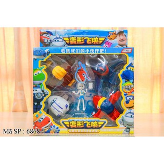 Super Wings - Hộp 4 nhân vật đội bay siêu đẳng Super Wings và chỉ huy