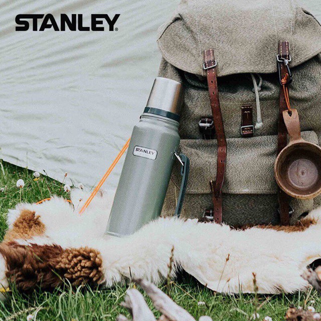 Bình giữ nhiệt Stanley cắm trại du lịch phích bình giữ nhiệt Mỹ 1L campout A137