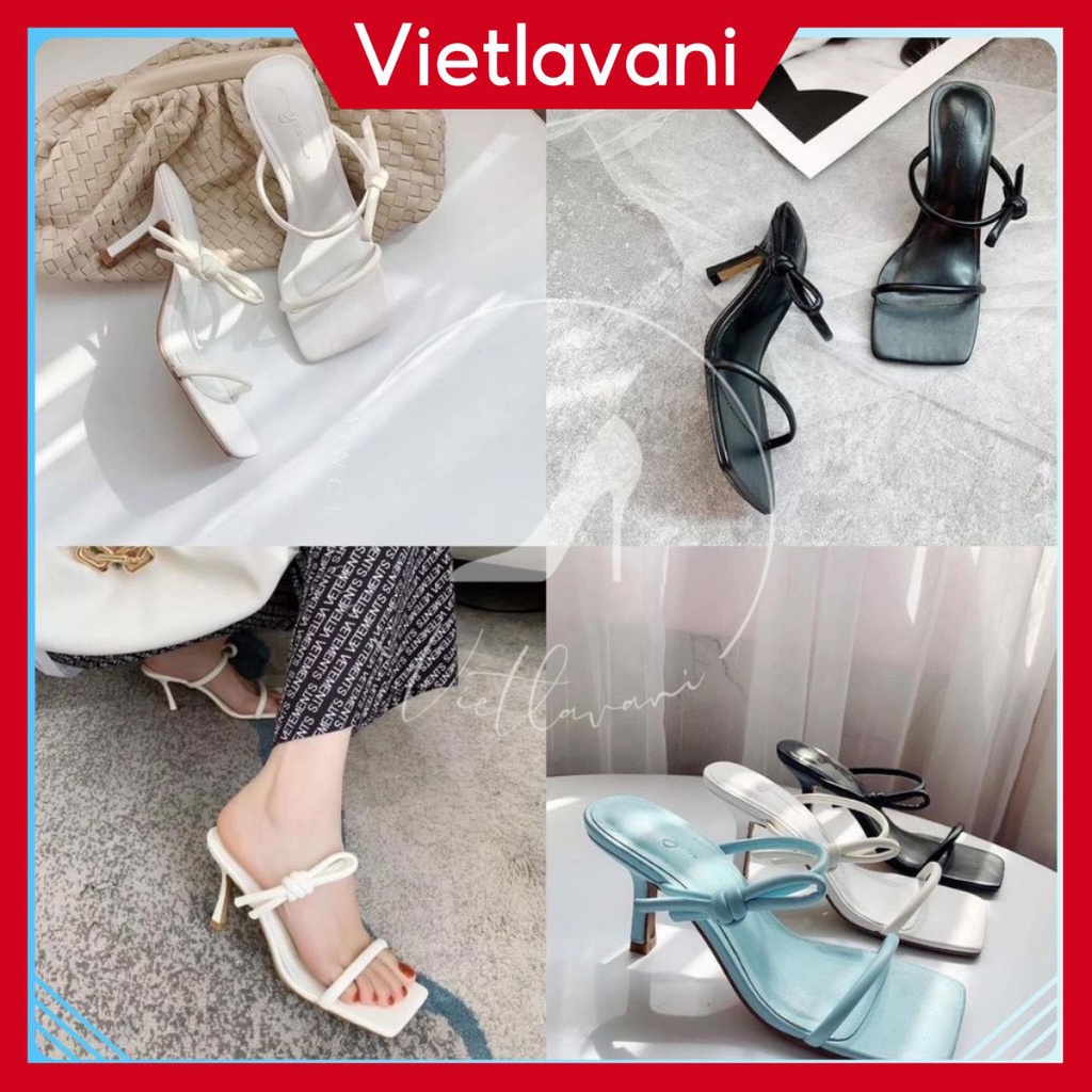 Guốc buộc nơ 7p trẻ trung thời thượng kiểu dáng Hàn Quốc trend LT_G22