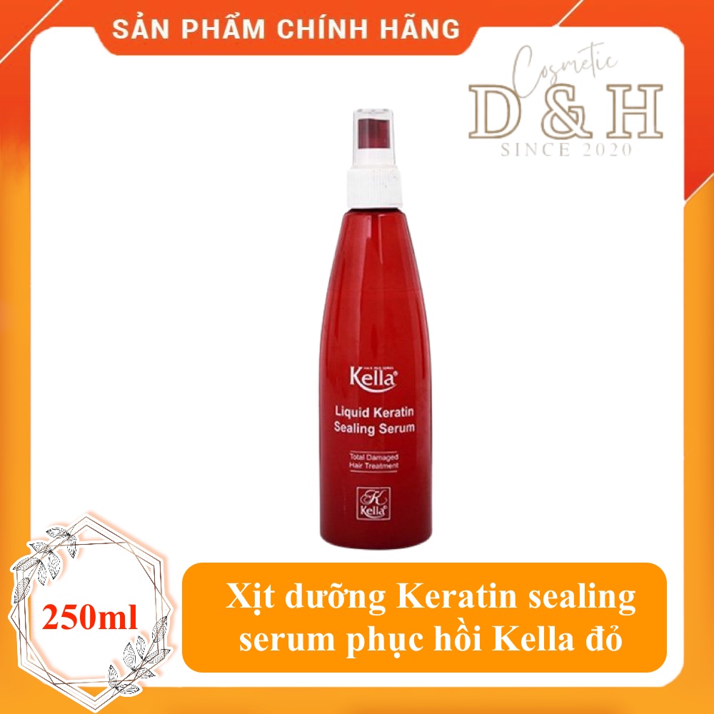 Xịt dưỡng tóc Kella Keratin 250ml - nuôi dưỡng tóc khỏe, cải thiện, phục hồi