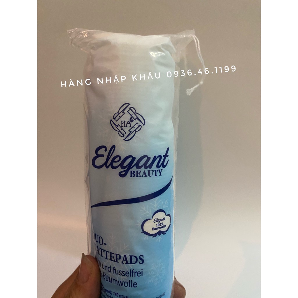 Bông Tẩy Trang - Elegan- 140 Miếng - Hàng Đức Chính Hãng