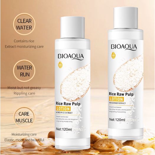 Tinh Chất Lotion Chiết Xuất Gạo Bioaoua Dưỡng Ẩm Dưỡng Trắng Da