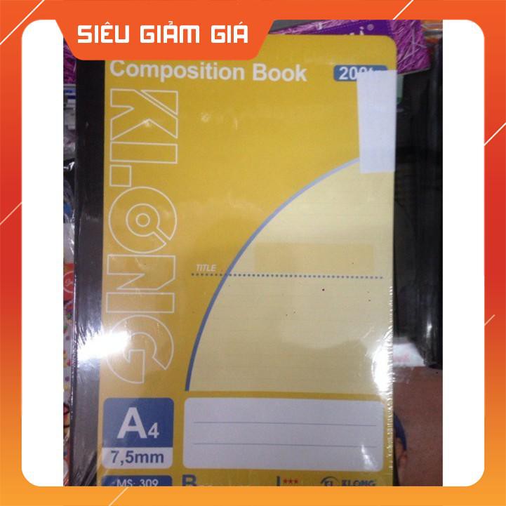 SỔ A4 KLONG 200 TRANG