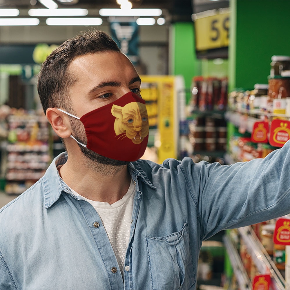 Khẩu trang happy new year 2022 chúc mừng năm mới nhâm dần tết tài lộc may mắn cát tường CARTWELL bảo vệ toàn diện không