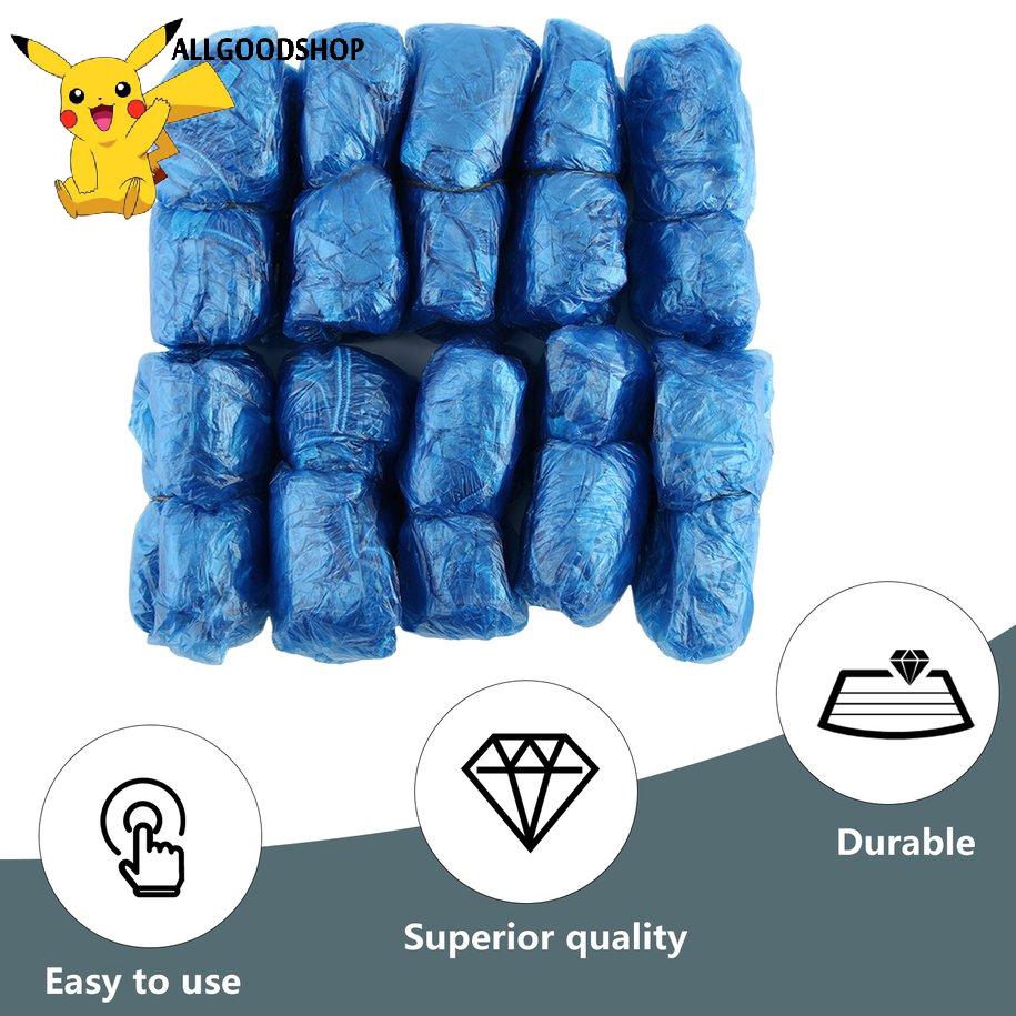 Set 100 bao nhựa bọc giày phân hủy được chống thấm nước khi đi mưa | BigBuy360 - bigbuy360.vn