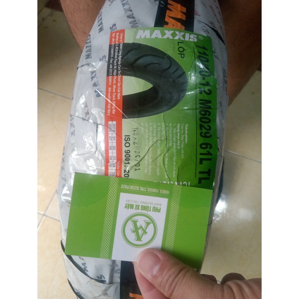 Vỏ xe Excel 110/80-12  Maxxis chính hãng