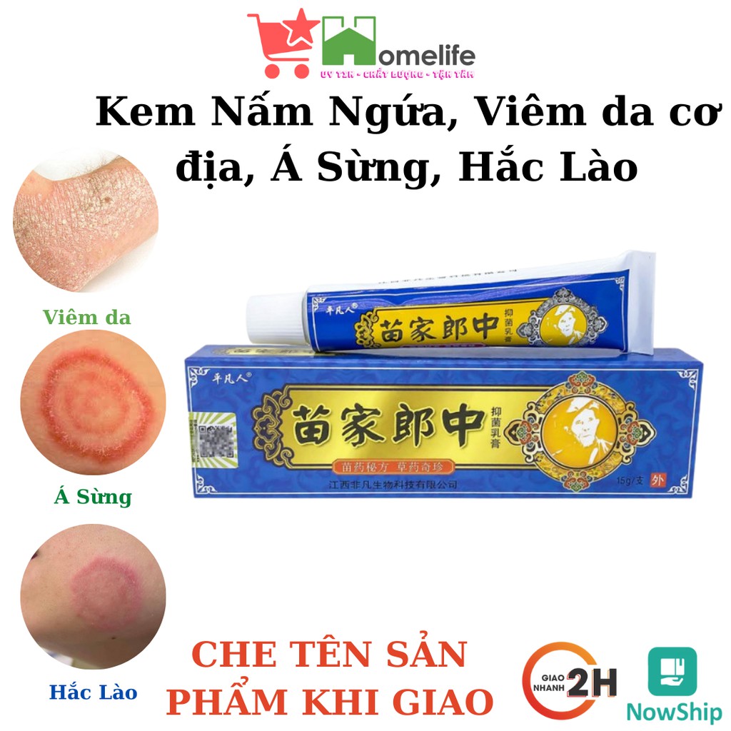 Kem Bôi Nấm Ngứa, Hắc Lào, Lang Ben, Vảy Nến, Á Sừng, Viêm Da Các Vấn Đề Da Liễu Lâu Năm (XD)