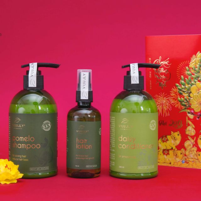 (Tặng ngay chai tinh dầu 120k)Combo ngăn rụng tóc