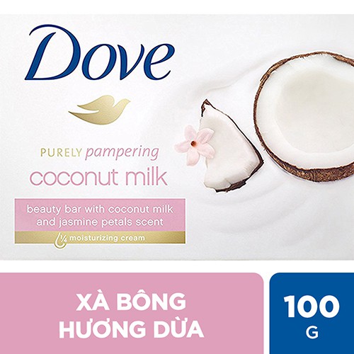 Xà bông dưỡng ẩm Dove Hương Dừa 100g | BigBuy360 - bigbuy360.vn