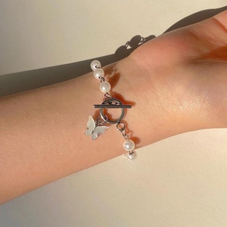 Vòng Tay Chuỗi Hạt hạt Bằng Thép Titanium Mạ Bạc S925 Thời Trang Phong Cách Hàn Quốc