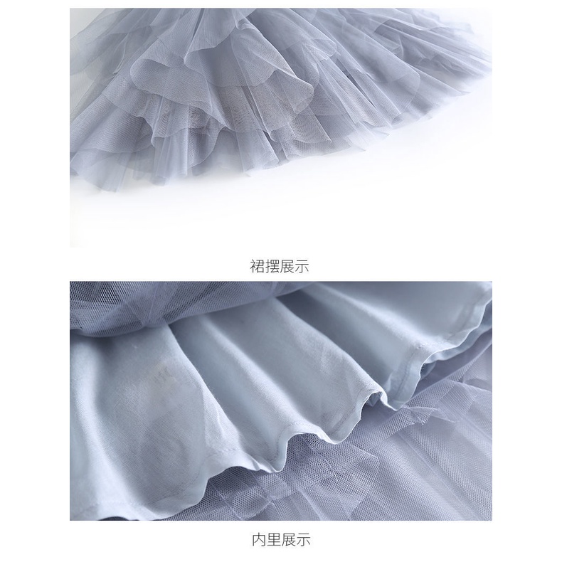 Bộ Áo + Chân Váy Phồng Kiểu Công Chúa Châu Âu Thời Trang Cho Bé Gái 2022 Mới