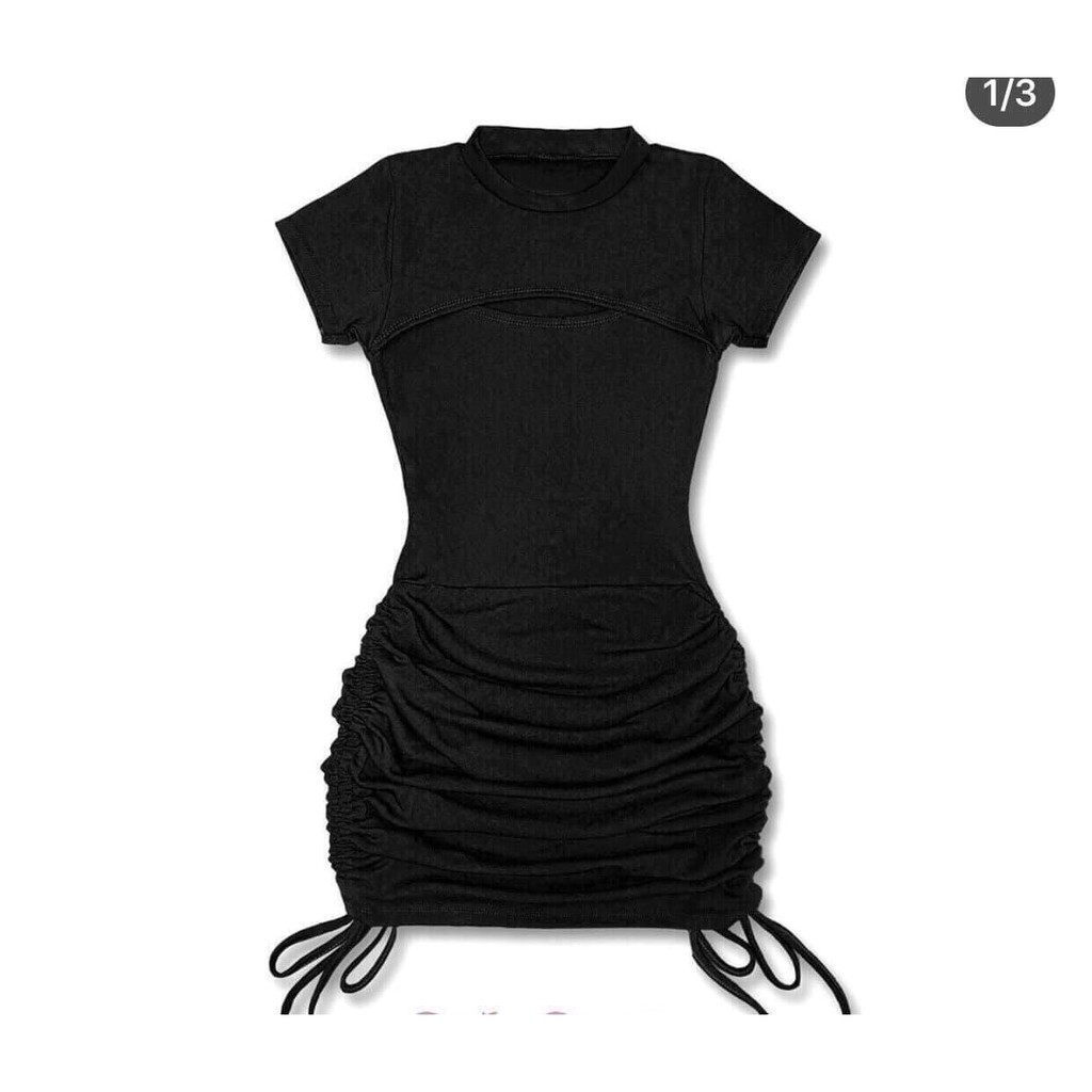 Đầm Body Rút Dây Khoét Ngực Thời Trang Nữ Thiết Kế Hot Trend | BigBuy360 - bigbuy360.vn