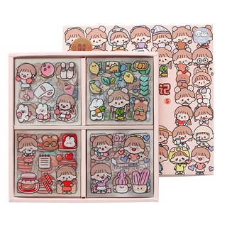 Bộ 1000 sticker hãng telado cô gái và bé thỏ 🐰🐰🐰