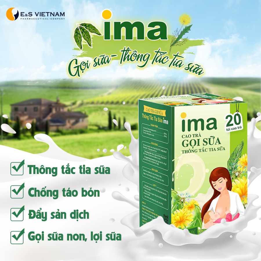 Trà Gọi Sữa Sau Sinh Mổ - Thông Tắc Tia Sữa IMA Cho Mẹ Sau Sinh - Mát Sữa, Đẩy Sản Dịch, Chống Táo Bón Cho Mẹ và Bé