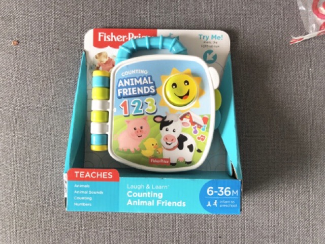 Sách nhạc couting animal Fisher Price chính hãng