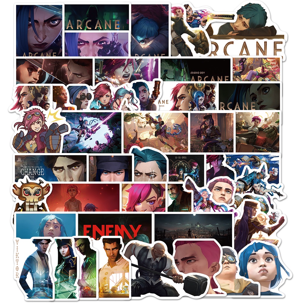 Bộ 10/30/50 Miếng Dán Chống Thấm Nước Hình Nhân Vật Game League of Legends