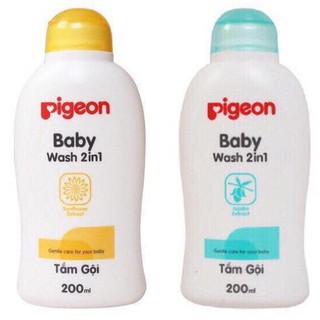 Sữa Tắm Gội Toàn Thân 2 Trong 1 Pigeon Baby Dành Cho Bé Chai 200ml