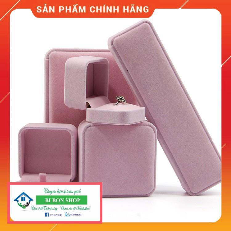 *HOT* [H4N4-Giá xưởng] COMBO 20 Hộp dây chuyền - Hộp đựng trang sức bọc nhung cao cấp kiểu nắp gập