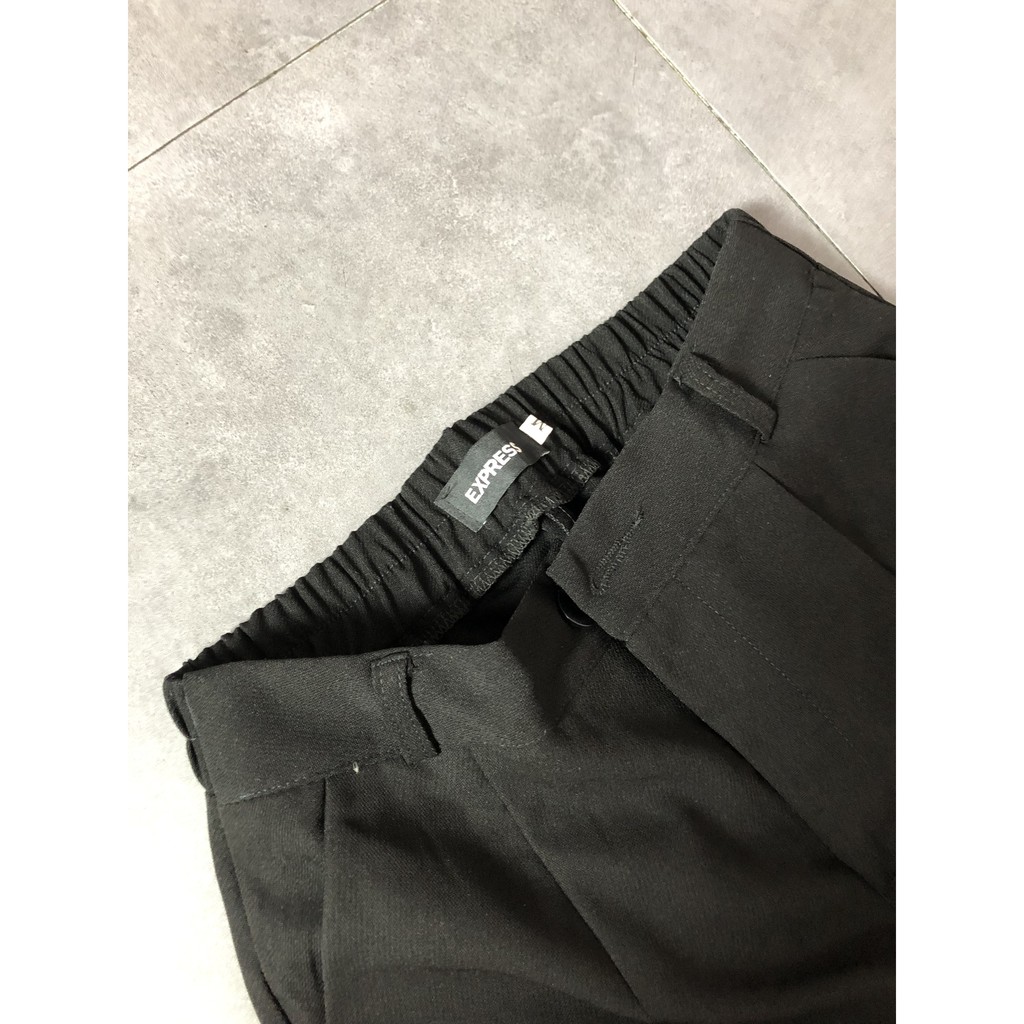 Quần Tây Baggy Lưng Cao Kéo Khóa Basic 2 màu Đen Kem có size | BigBuy360 - bigbuy360.vn