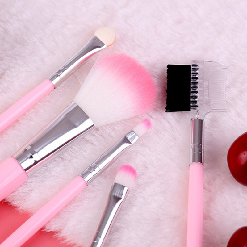 [Hàng mới về] Bộ 5 cọ trang điểm bằng sợi tổng hợp mềm mịn sử dụng hàng ngày tiện lợi cho nữ