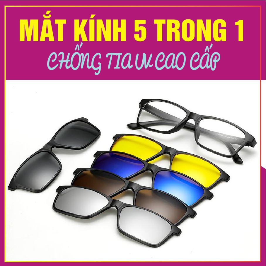 MẮT KÍNH ĐA TRÒNG 5 IN 1 (Chống tia UV cao cấp