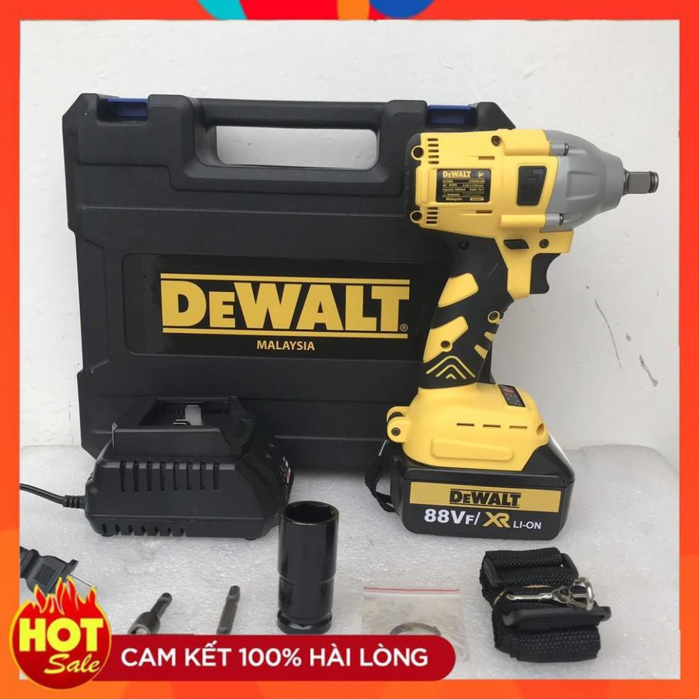 [Hàng Tốt] MÁY SIẾT BULONG Dewalt không chổi than, đàu bulong 2 trong1